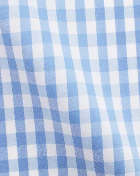 Canclini London Easy Plus Sky Blue Check Shirt 2420i.w841.0001.fan