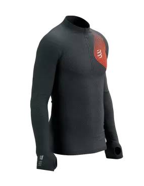 Compressport | Winter Trail Postural LS | Heren | Black / Red