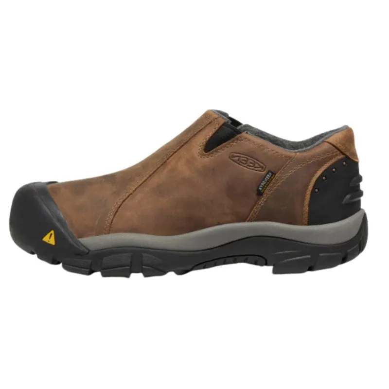 Keen Brixen Low WP Slate Black/Madder Brown Men's Low Ankle Boots