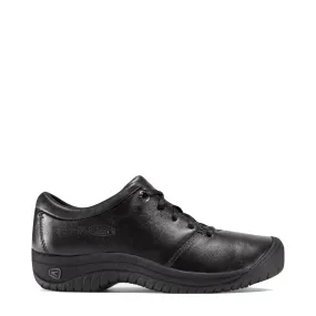 KEEN Women's PTC Slip Resistant Leather Oxford in Black