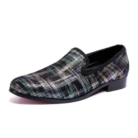 Men Slip On Printed Loafer Shoes